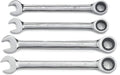 Ratcheting Combination SAE Wrench Set, 4 Pc. 12 Point E87614