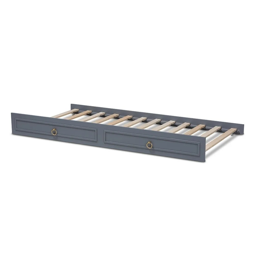 Grey Finished Wood Twin Size Trundle U5243