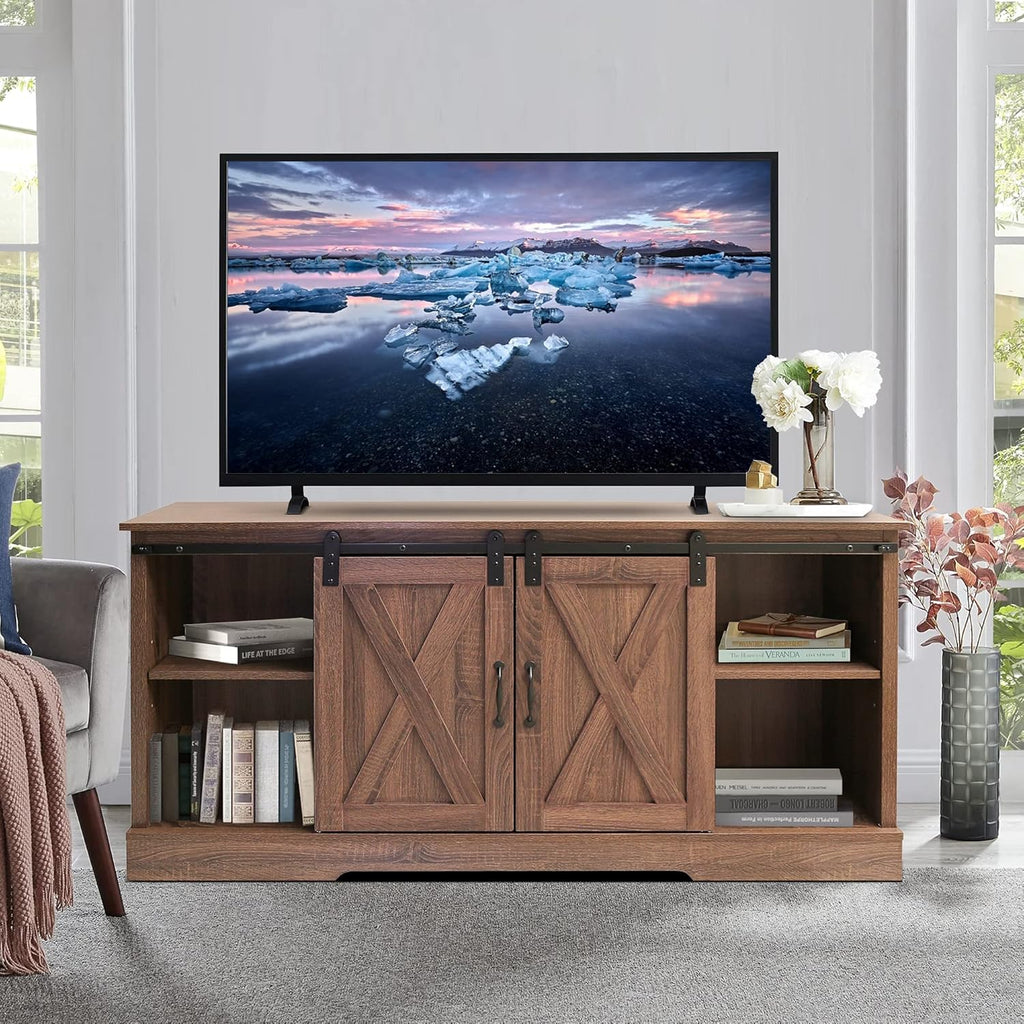 White High Gloss TV Stand with LED Lights and Storage Drawers H80833