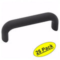 Flat Black Cabinet Hardware Handle Pull 25 Pack H10009