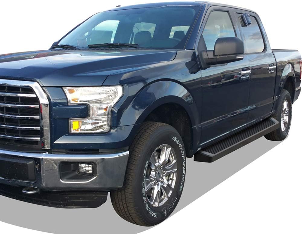 6in Black Running Boards N12248