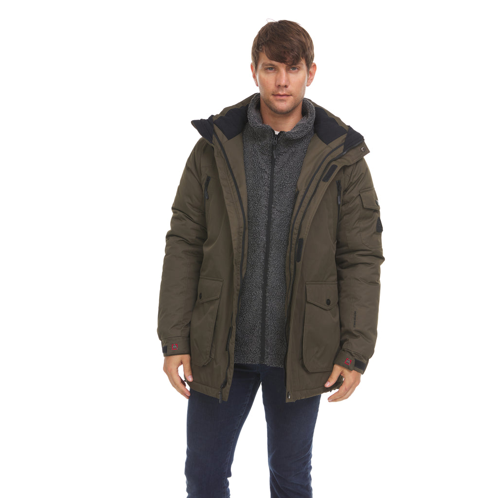 Men’s 3 in 1 Waterproof Winter Ski Jacket with Inner Fleece H651