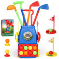 Kids Golf Set with 8 Balls, 4 Golf Sticks, 2 Practice Holes D42554