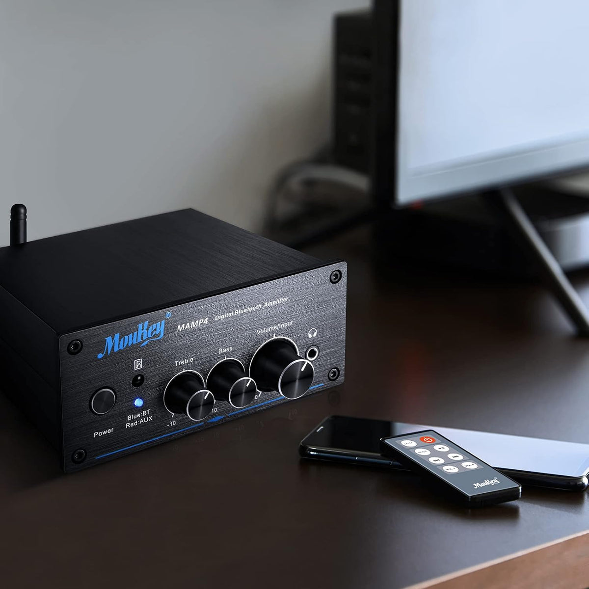 200W Dual 2 Channel Bluetooth Mini Amplifier, Pack of 2 A756