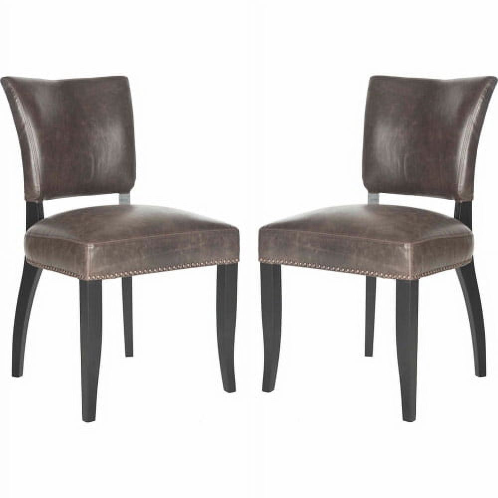 Antique Brown Glam Side Chair, Set of 2 O6962