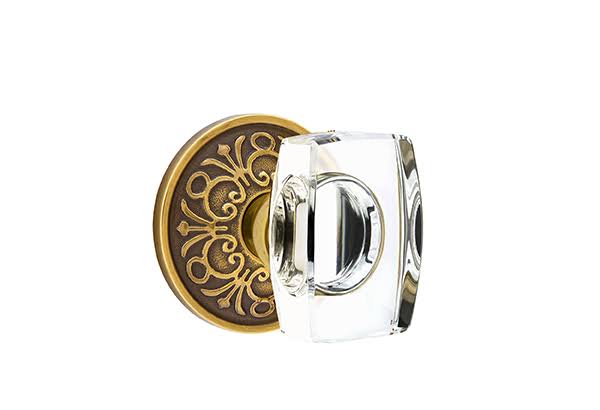 Pewter Passage Set with Crystal Knob E43367