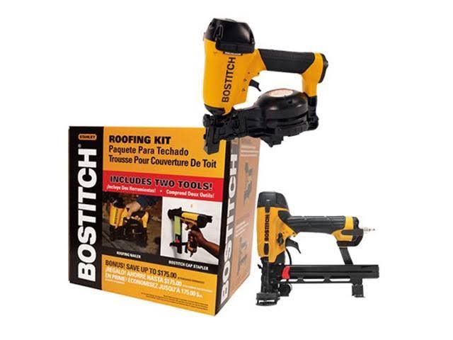 Coil Roofing Nailer Cap Stapler Combo Kit V5350