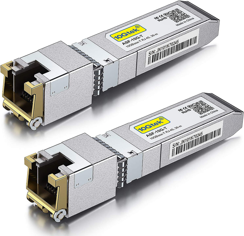 10GBase-T SFP+ Transceiver RJ-45 CAT.6a 30 meters Pack of 2 T297003