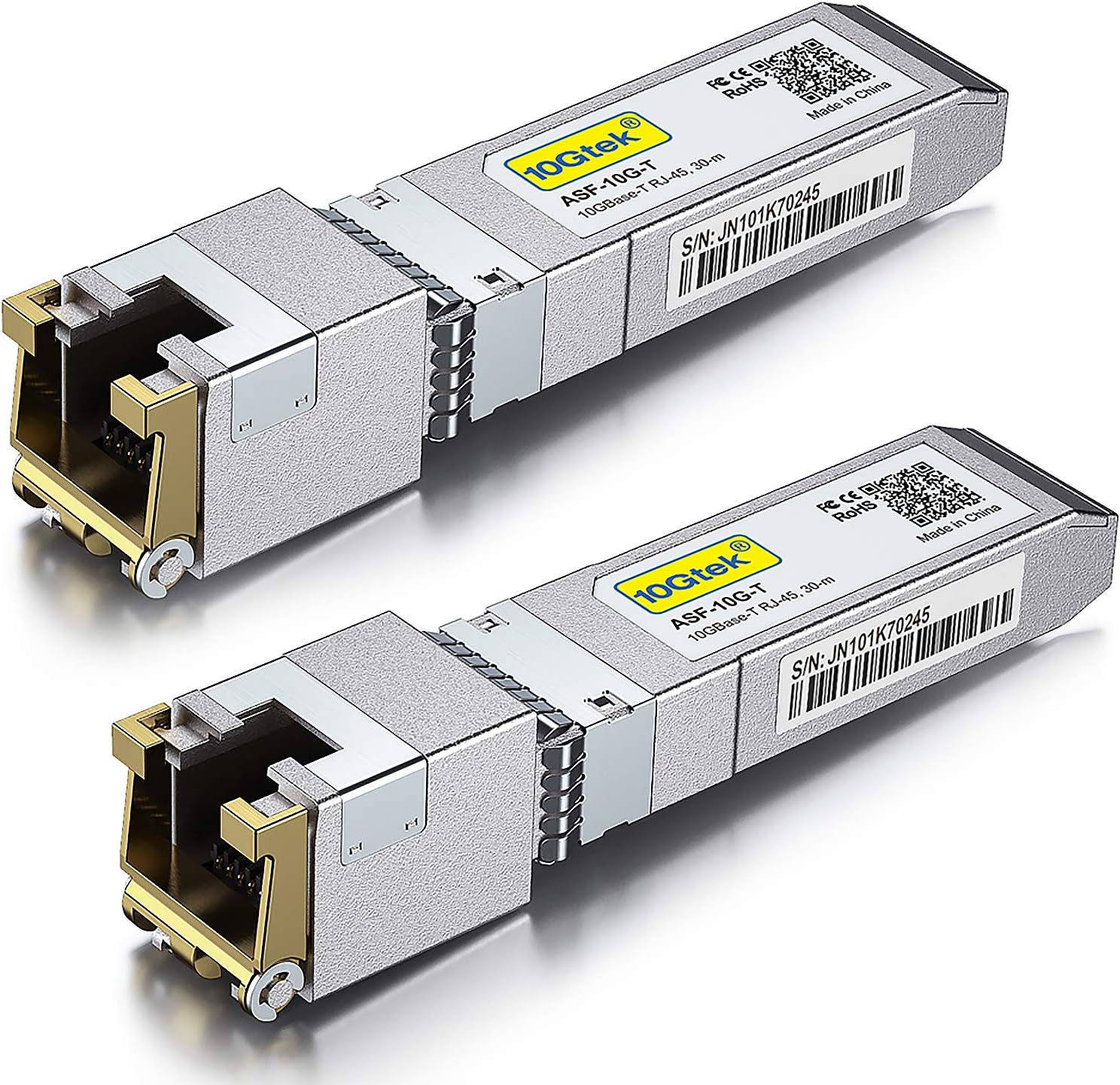 10GBase-T SFP+ Transceiver RJ-45 CAT.6a 30 meters Pack of 2 T297003
