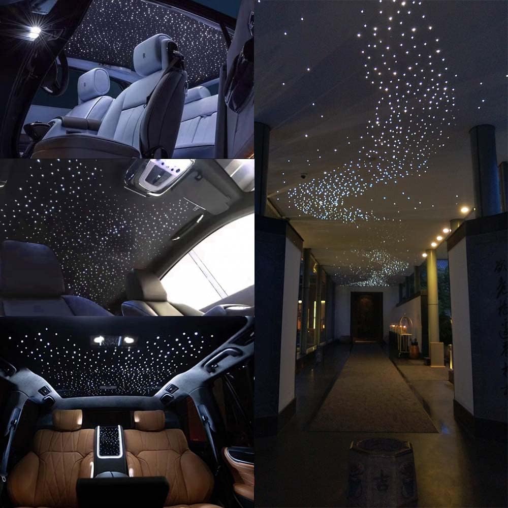 460pcs 0.03in 9.8ft RGBW LED Fiber Optic Star Ceiling Light Kit P982