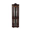 Lighted Corner Curio Cabinet Mahogany V41023