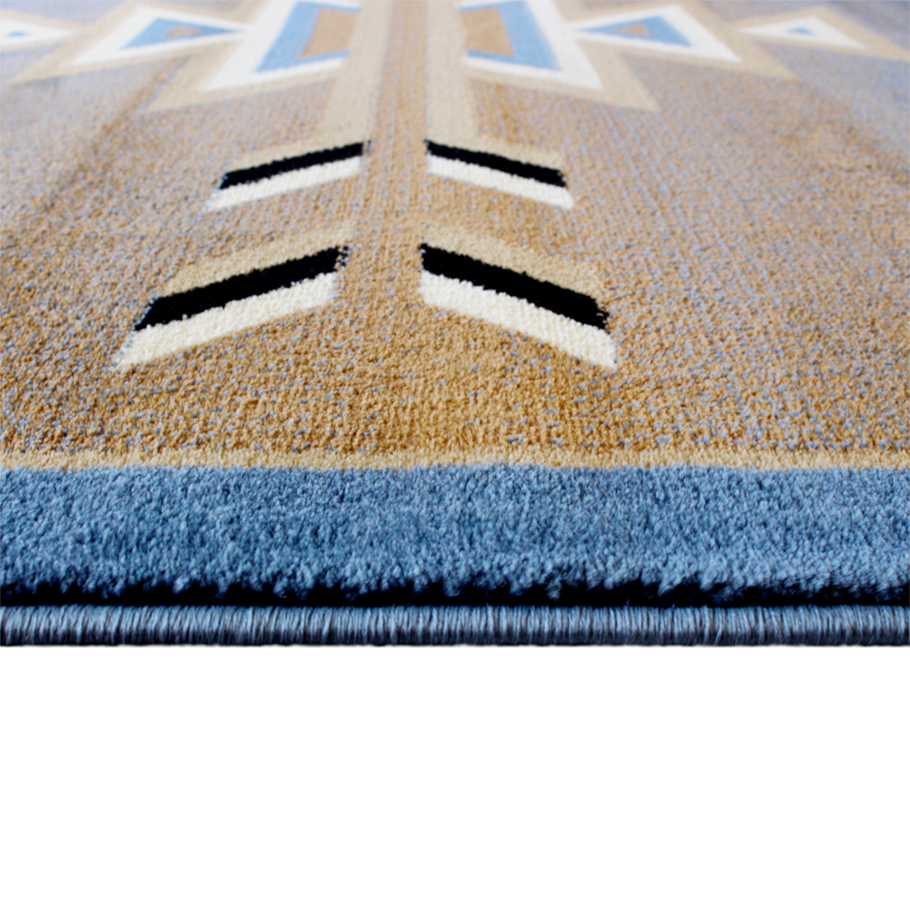Blue 8 Feet X 10 Feet Area Rug V252
