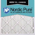 12x12x1 Pleated Air Filters MERV 14 Plus Carbon Qty 12 K527