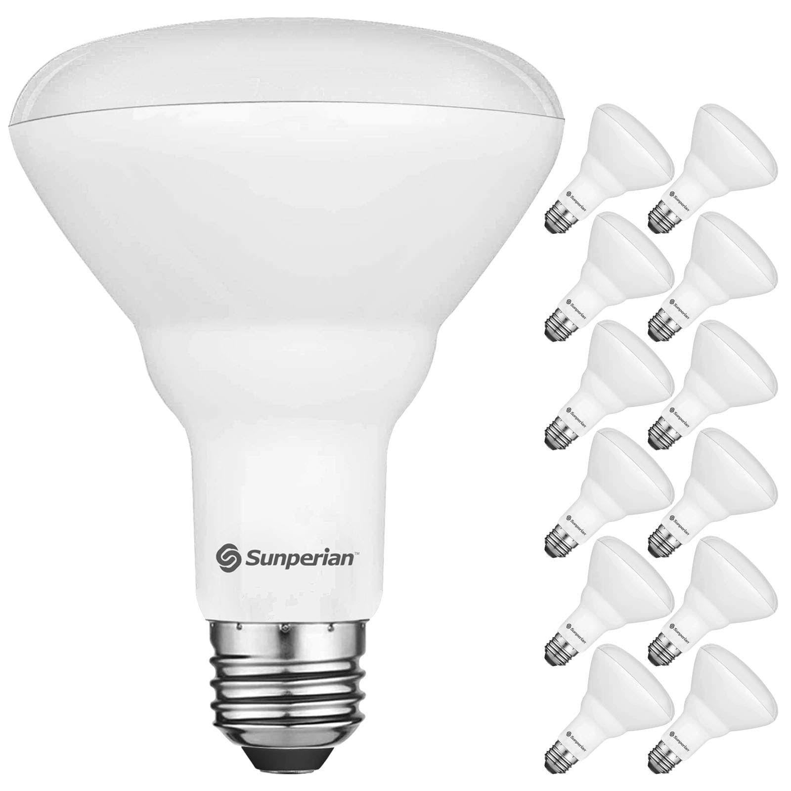 12 Pack BR30 LED Flood Bulb 8.5W 800lm Dimmable E26 Base 6500K X24725