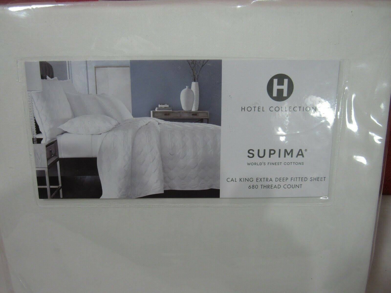 White 100% Supima Cotton California King Fitted Sheet O653