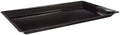 Black 20-Count Heavyweight Plastic Rectangle Catering Tray Y8178