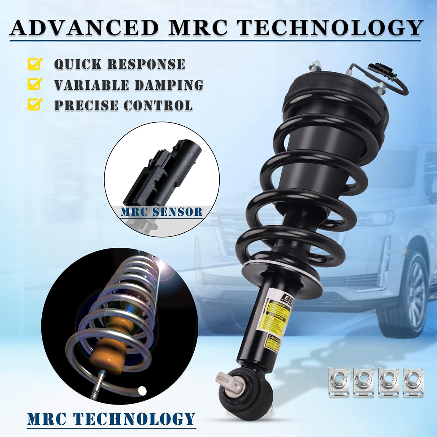Pair Front Shock Absorber Magnetic Strut complete Assembly X145