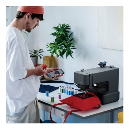 Single-Needle Embroidery Machine with 24 Assorted Colors Thread and 36 Pieces Bobbins K71675