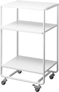White 3-Tier Rolling Storage Utility Cart A126