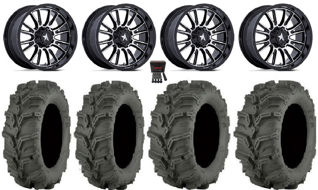 14" Wheels Machined 27" Mud Lite XTR Tires E71155