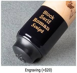 19 Ounce Lizard Embossed Black Leather Cue U708