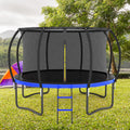 12 FT Outdoor Children's Trampoline with Safety Fence Net, Ladder, PVC Spring Cover Pad B13322