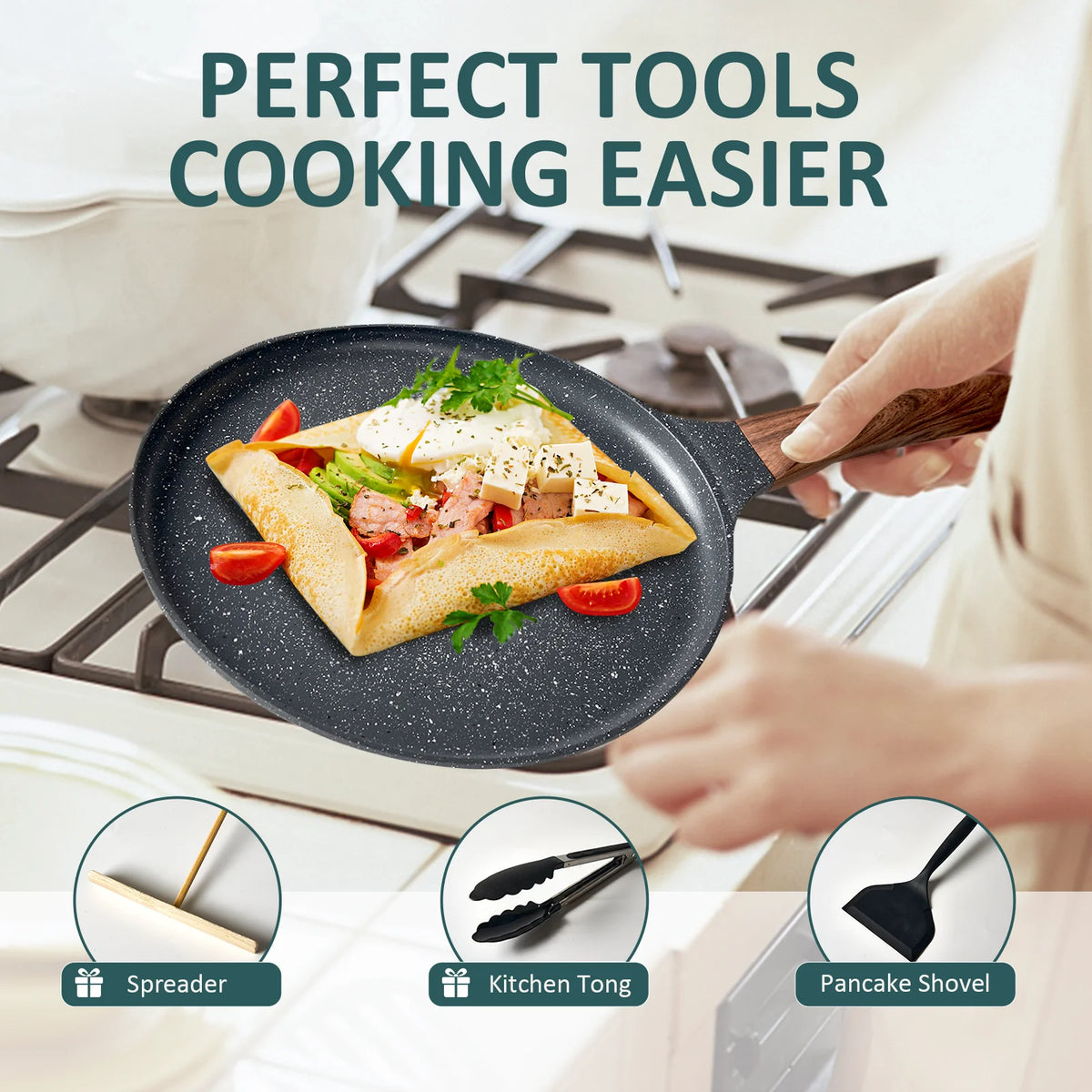 11 inch Nonstick Cast Aluminum Crepe Pan R68842