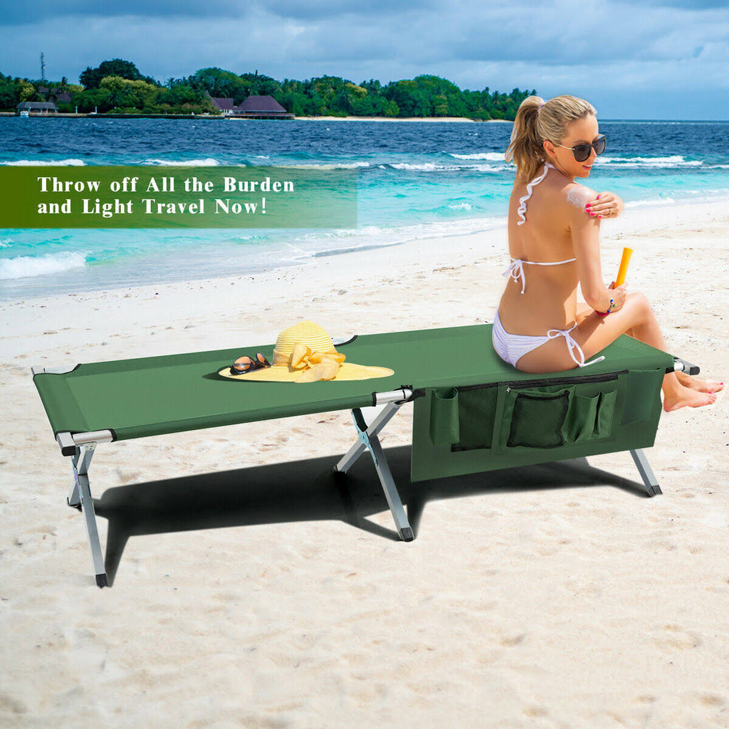 Heavy-Duty Folding Camping Cot with Carry Bag J8563