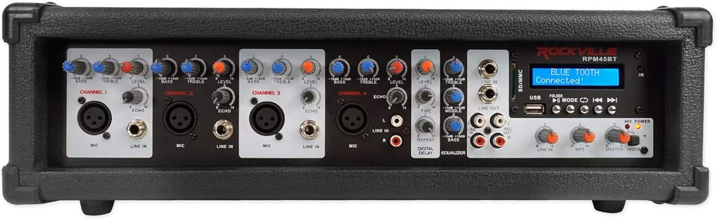 2000w Powered 4 Channel Mixer Stereo Amplifier with Bluetooth Q63645