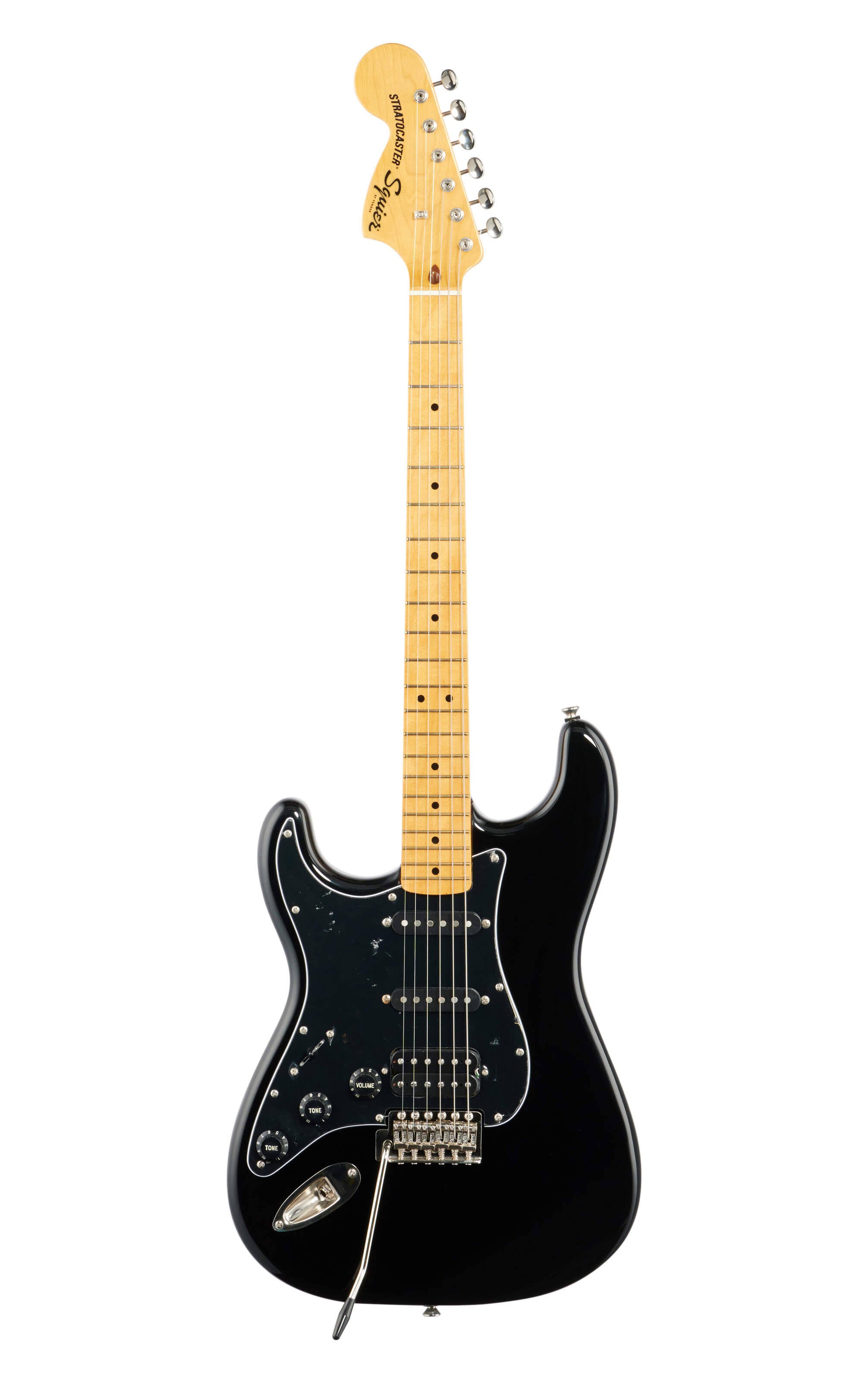 Black Left Handed Maple Stratocaster HSS B740573