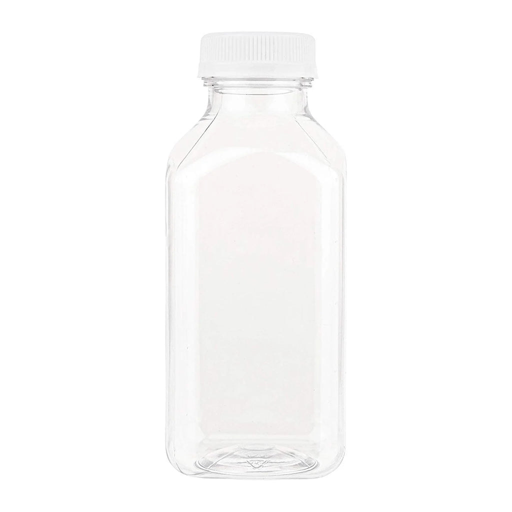 160 Pack Disposable Plastic Juice Bottles with Lids V3965