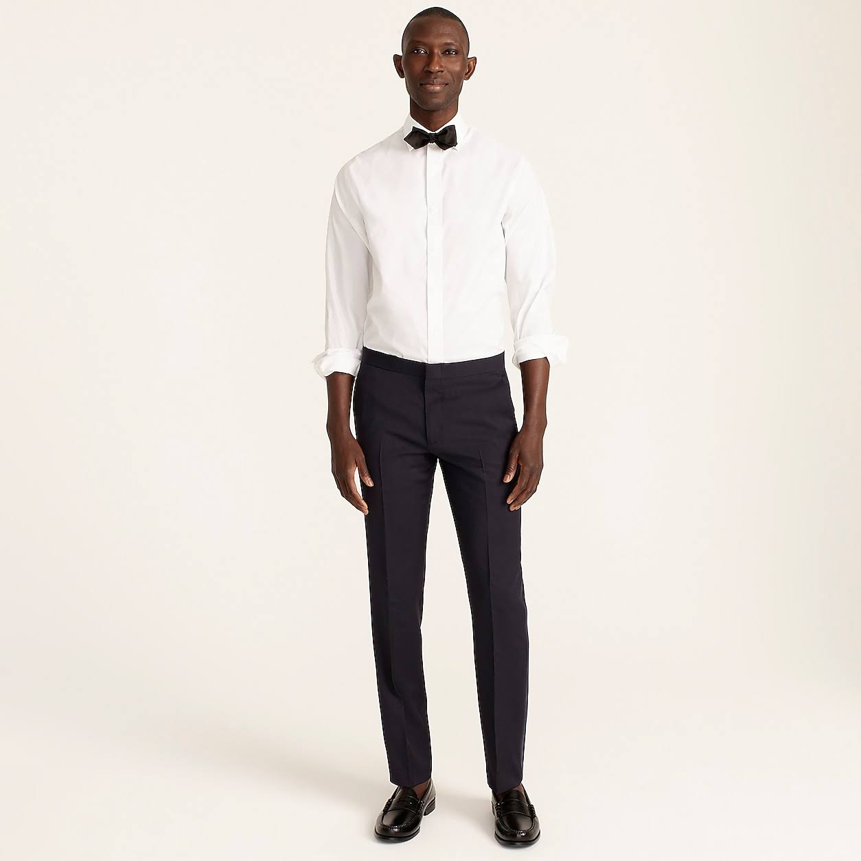 Slim-Fit Tuxedo Pant in Italian Wool K26768