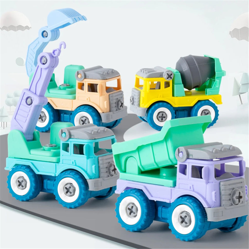 Set of 4 Construction Vehicle Toy Y97536