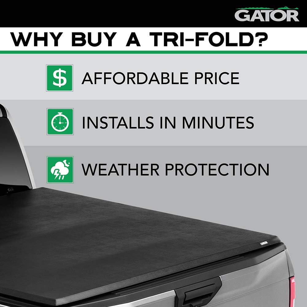 Soft Tri-Fold Truck Bed Tonneau Cover Y174134