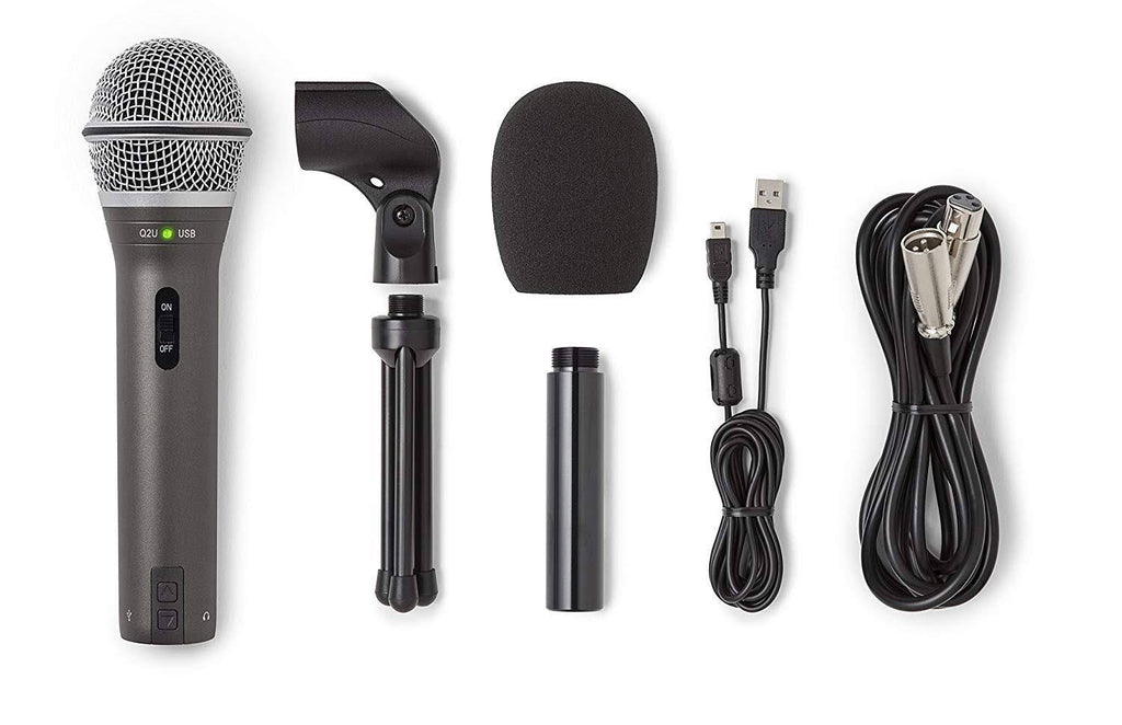 Samson Q2U Handheld Dynamic USB Microphone Kit P1572