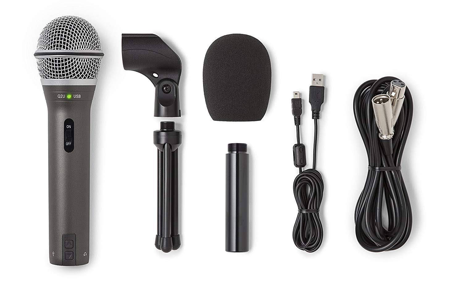 Samson Q2U Handheld Dynamic USB Microphone Kit P1572