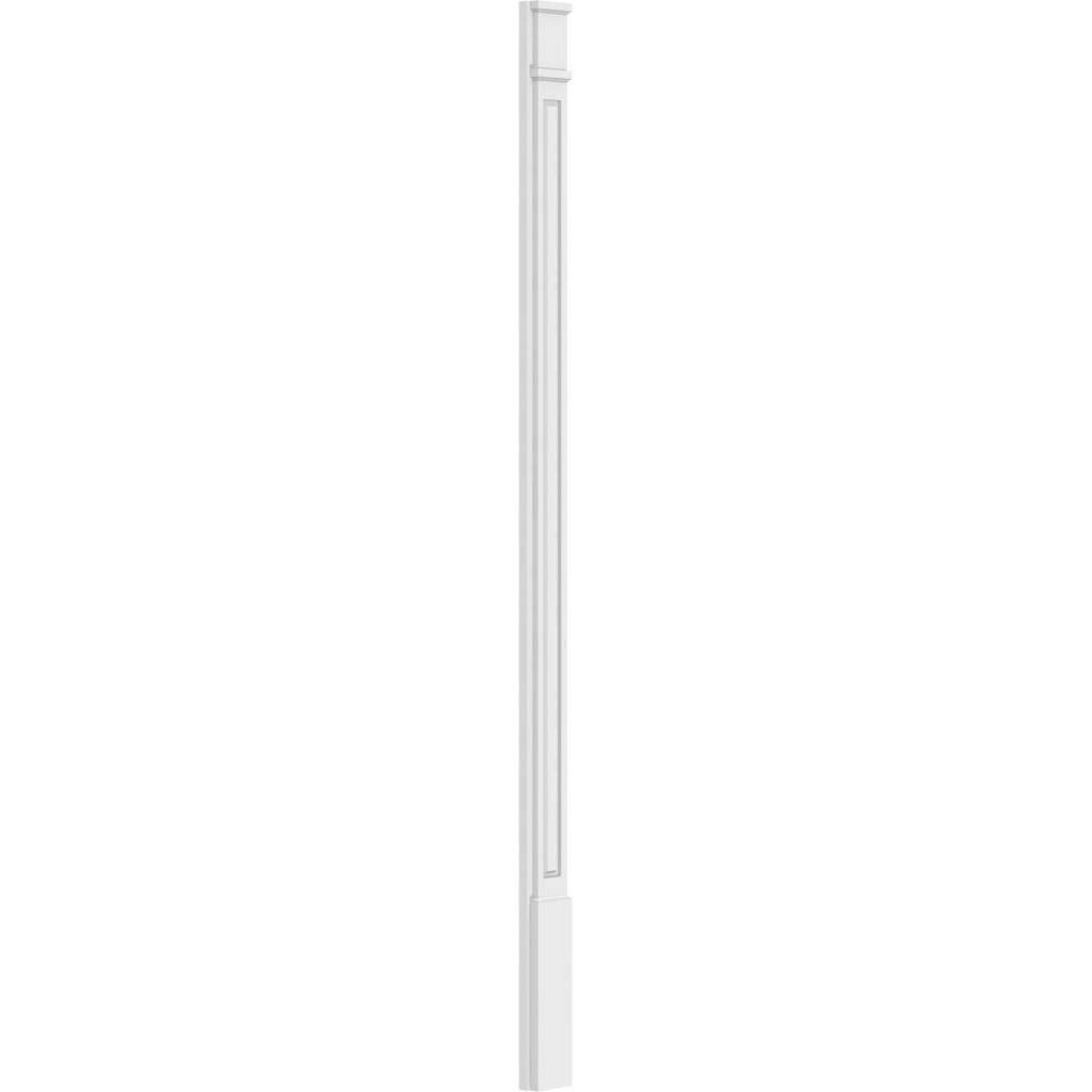 Raised Panel PVC Pilaster with Capital and Base (Pair) V4990