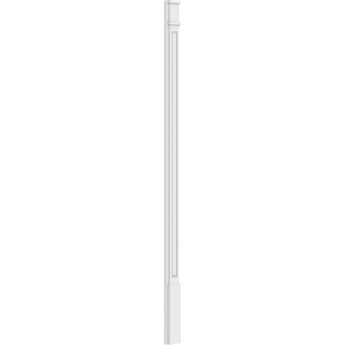 Raised Panel PVC Pilaster with Capital and Base (Pair) V4990