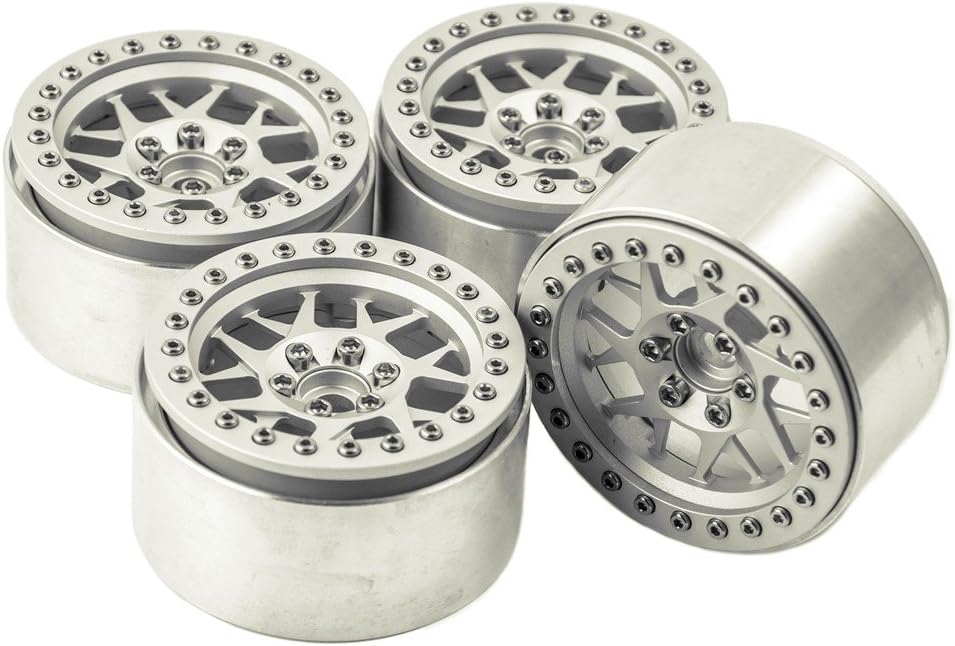 2.2 inches RC Beadlock Wheels Pack of 4 Black U206256