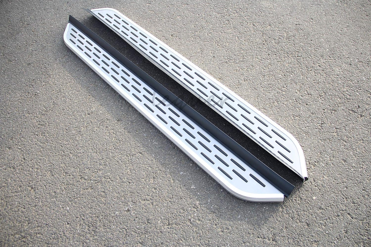 2PCS Silver Running Boards Side Step Nerf Bars G475
