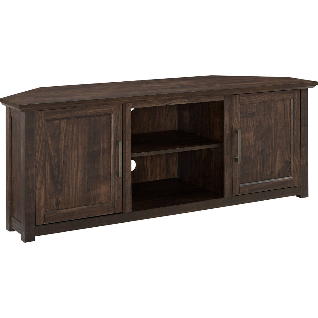 Corner TV Stand Dark Walnut J639