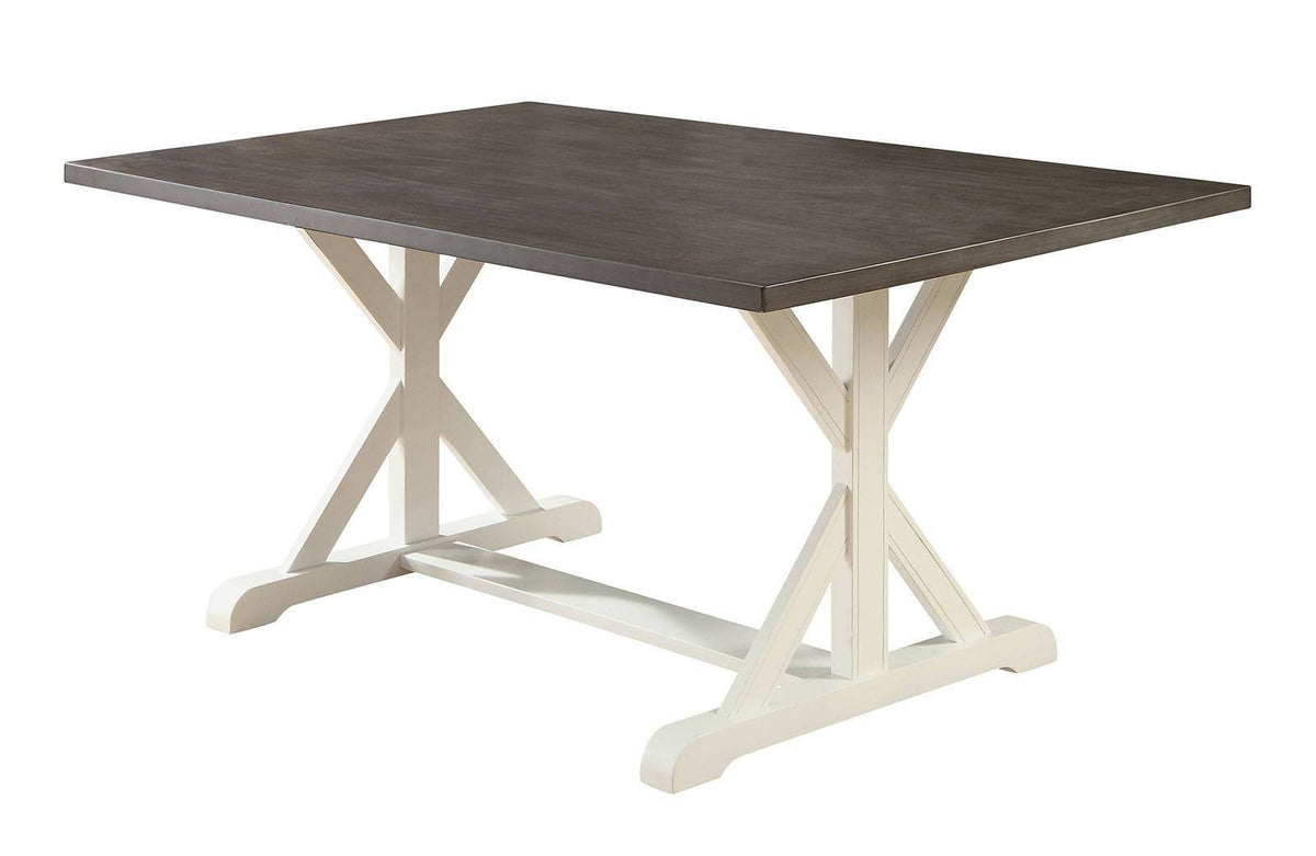 Gray White Dining Table D27184