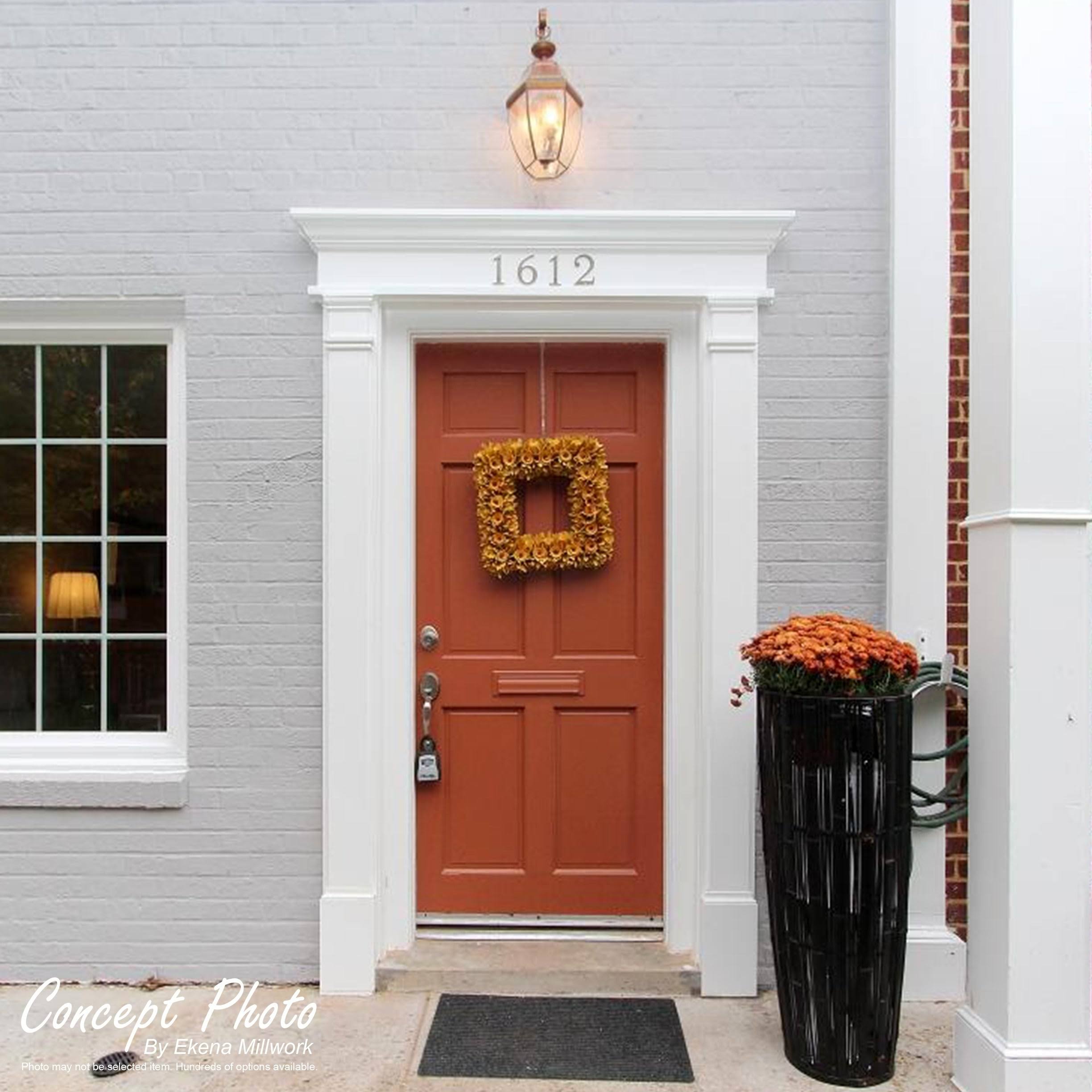 Raised Panel PVC Pilaster with Capital and Base (Pair) V4990