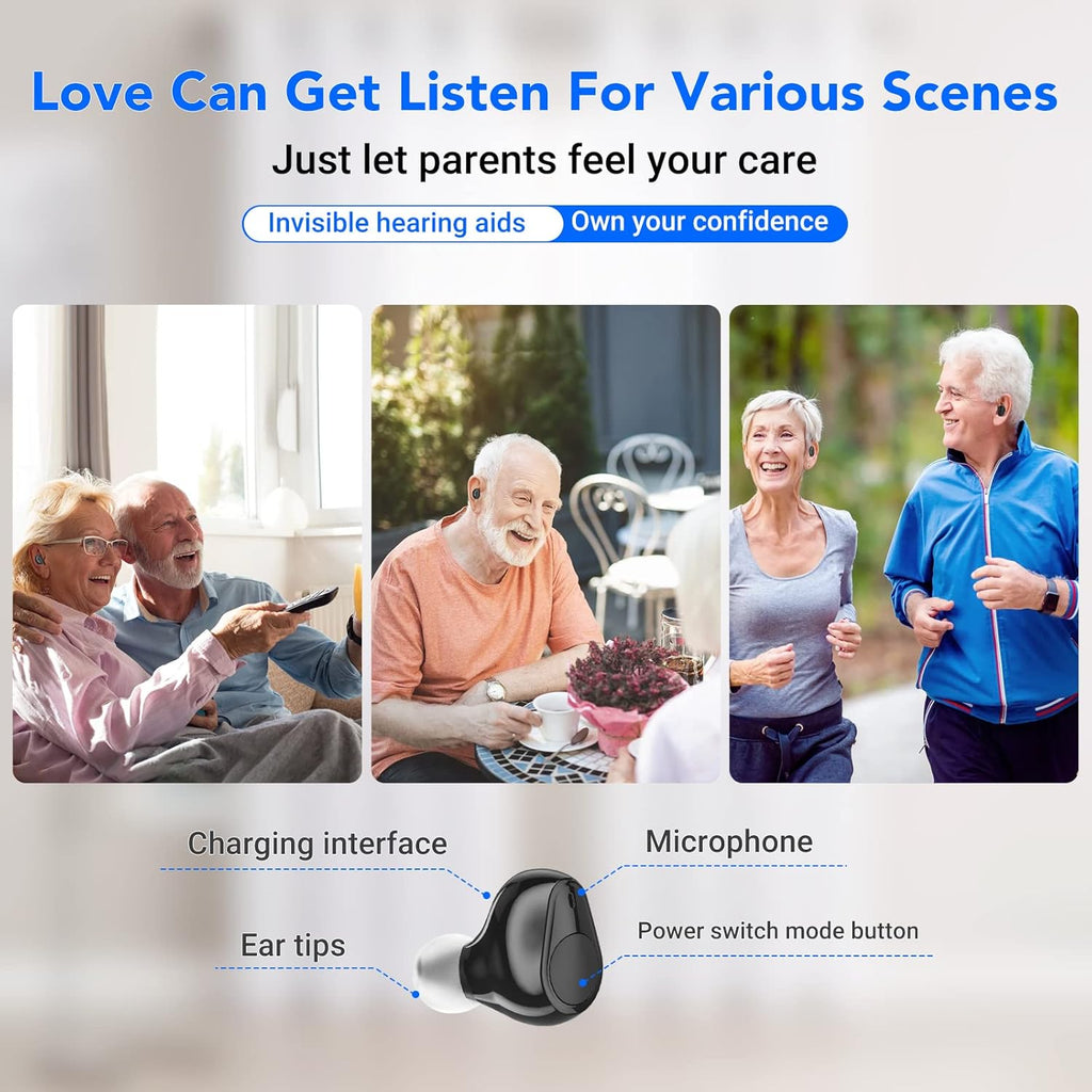 Rechargeable Digital Hearing Amplifier with Noise Cancelling E98934