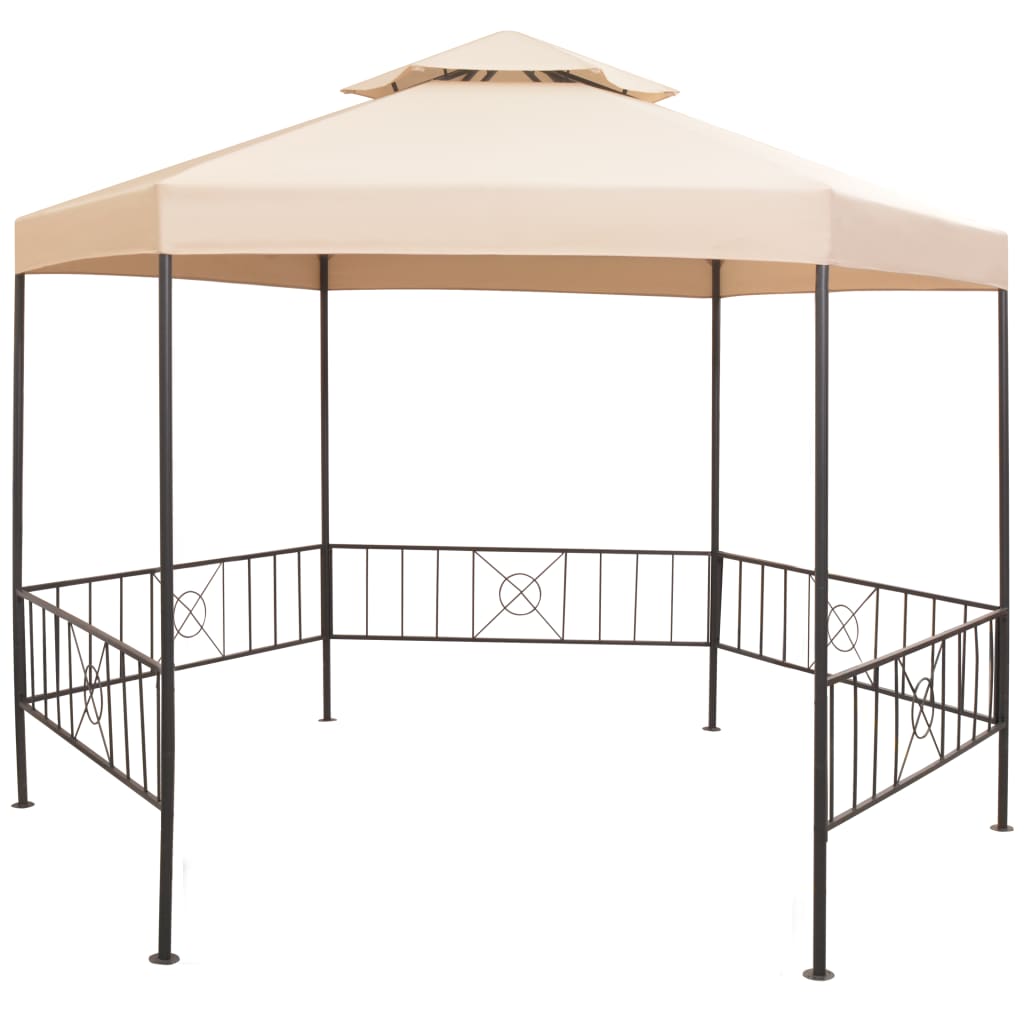 Beige Garden Marquee Gazebo Pavilion Tent S54343
