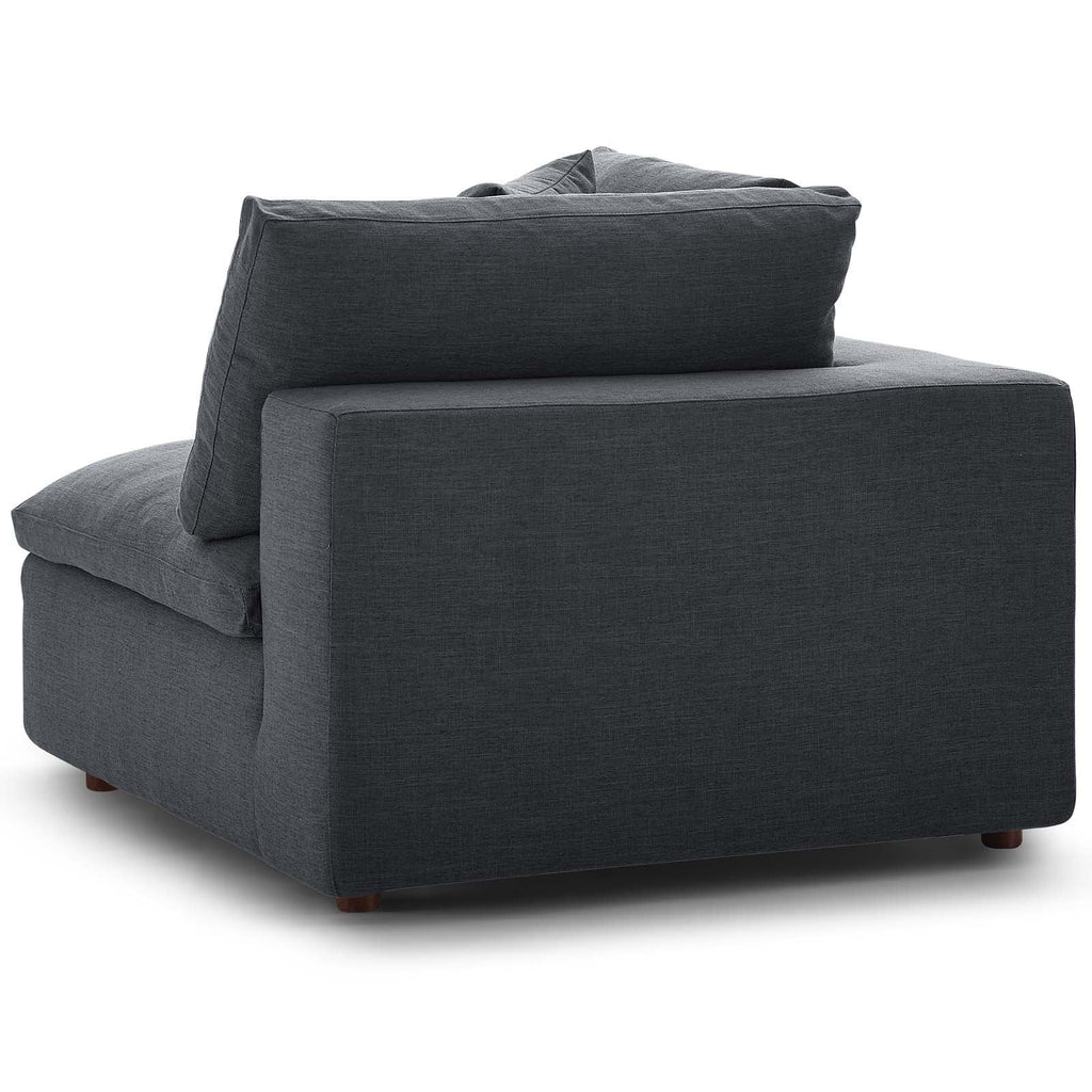 Grey Fabric Corner Sofa Chair T57129