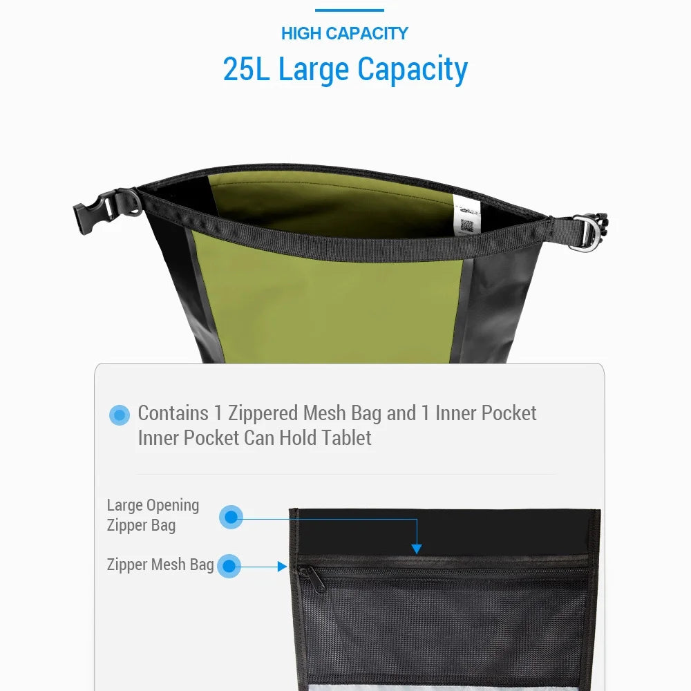 Waterproof Bike Pannier Bag 25L Rear Rack Saddle Bag X93475