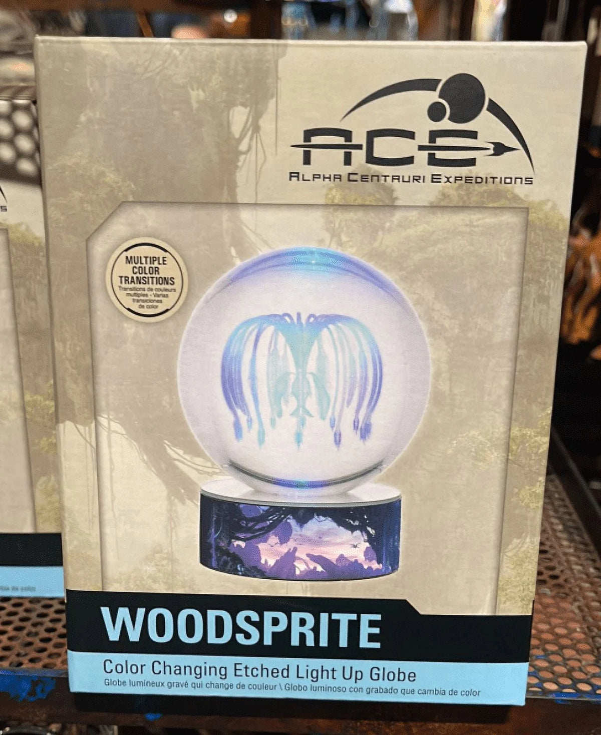 Color Changing Etched Light Up Globe J3347