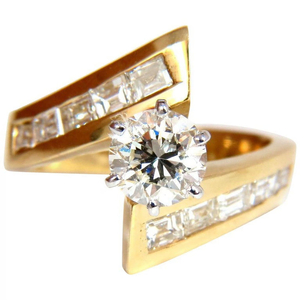 14KT Diamond Crossover Ring I929684