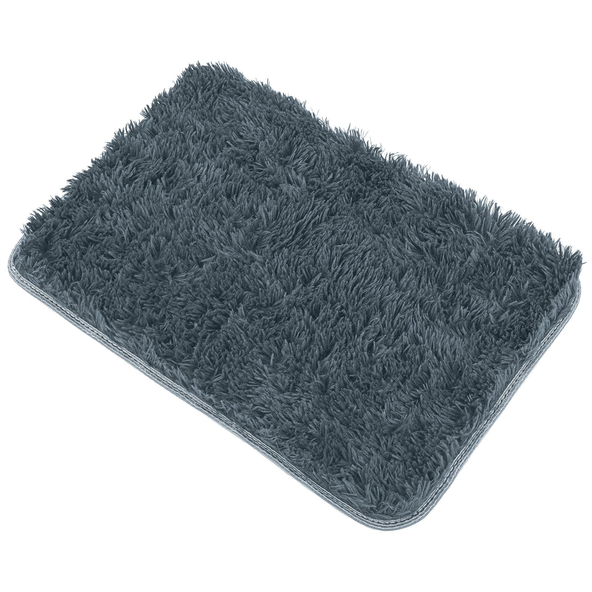 Black/Gray/Blue/Red Shaggy Area Rugs D949